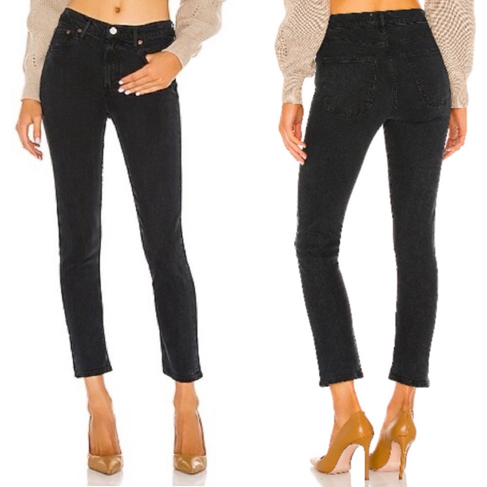 Agolde Toni Mid Rise Straight Jeans in Montage Size 26‎